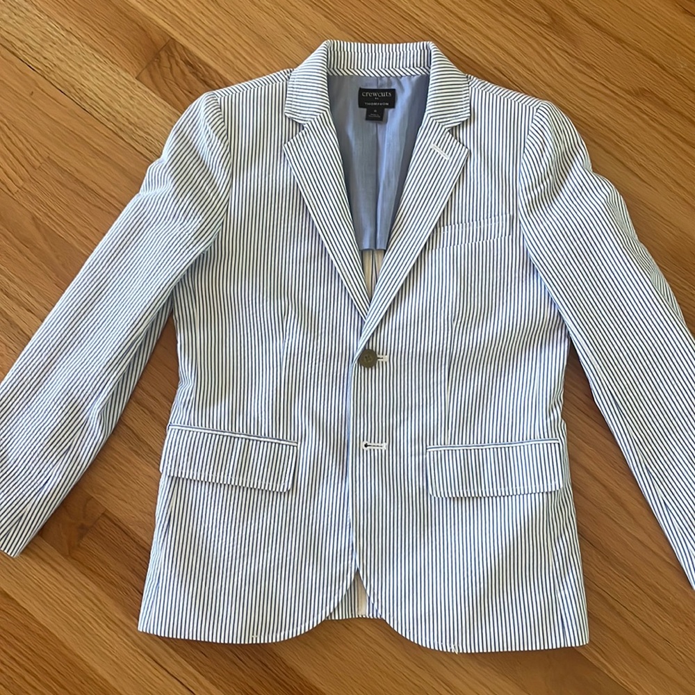 Boys Crewcuts Thompson Seersucker Jacket 8